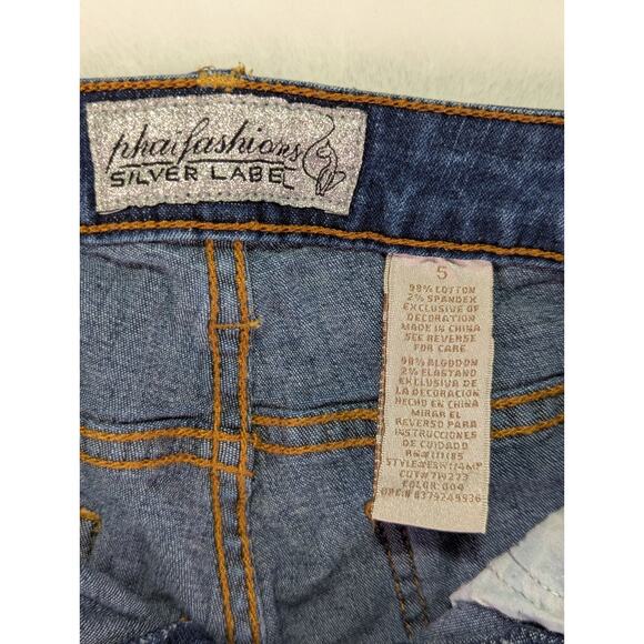 Phat Fashions Silver Label Juniors Size 5 Slim Fit Stretch Y2K 90's - Picture 7 of 14
